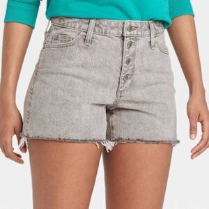 Universal Thread Vintage Midi Jean Shorts Button Fly Gray Size 8 / 29